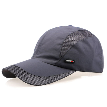 Men and women Korean quick-drying hat outdoor sports baseball cap summer sun hat breathable fishing cap net cap wholesale