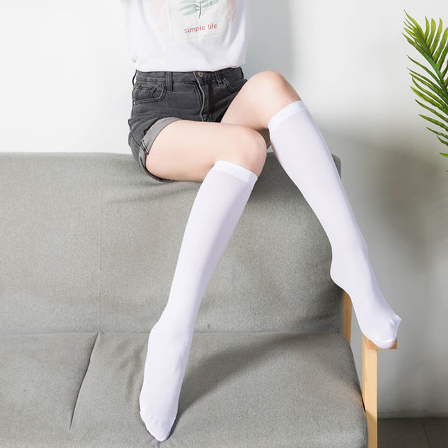 JK Calf Socks Summer Pressure Thin Leg Thin Over-the-Knee Socks Japanese Cute Stockings Uniform Half-High Stockings