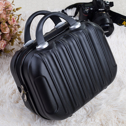 Custom logo 14 inch small handbag mini luggage suitcase storage bag portable case cosmetic bag