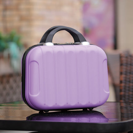 Custom logo 14 inch small handbag mini luggage suitcase storage bag portable case cosmetic bag