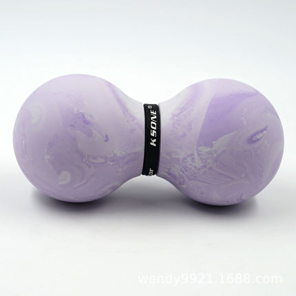 KSONE rubber peanut massage ball fascia ball yoga fitness double ball muscle relaxation engraved logo wholesale