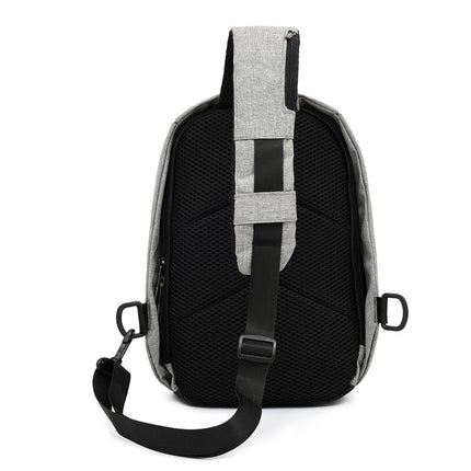 Cross-border creative business chest bag shoulder casual fashion diagonal bag men's computer bag usb bag manufacturers wholesale