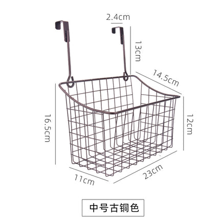 Cabinet Door Rear Hanging Basket Storage Frame Dormitory Artifact Bedside Hanging Basket Kitchen Bathroom Multifunctional Finishing Storage Basket