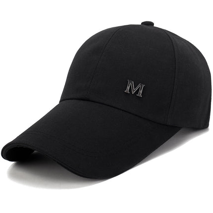 Hat Korean Style Extended Brim Baseball Cap Trendy Summer Men and Women Sunshade Fishing Hat Outdoor Sports Peaked Cap
