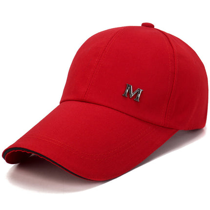 Hat Korean Style Extended Brim Baseball Cap Trendy Summer Men and Women Sunshade Fishing Hat Outdoor Sports Peaked Cap