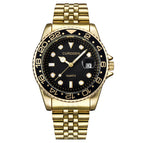 Gold with black face
