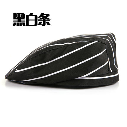 Kitchen breathable mesh chef hat men's restaurant thin hat beret waiter work peaked cap female summer