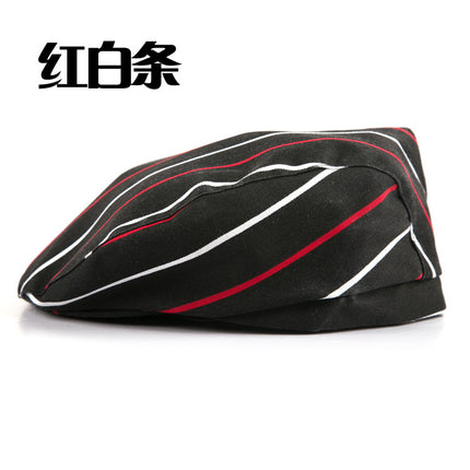 Kitchen breathable mesh chef hat men's restaurant thin hat beret waiter work peaked cap female summer