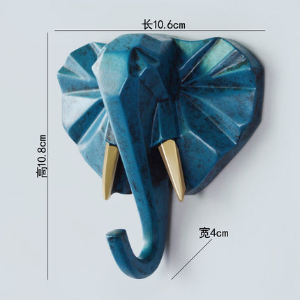 Creative Animal Clothes Hook Punch-free Deer Head Decoration Paste Clothes Hook Wall Coat Hook Door Rear Key Rack