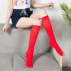 Bright red / 52cm (over-the-knee socks)