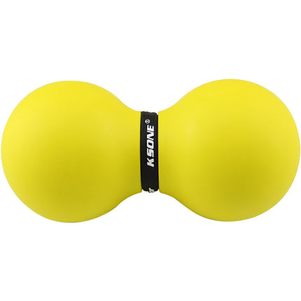 KSONE rubber peanut massage ball fascia ball yoga fitness double ball muscle relaxation engraved logo wholesale