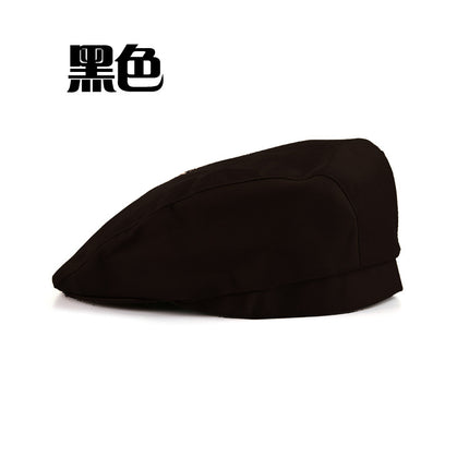 Kitchen breathable mesh chef hat men's restaurant thin hat beret waiter work peaked cap female summer