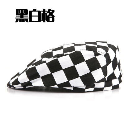 Kitchen breathable mesh chef hat men's restaurant thin hat beret waiter work peaked cap female summer