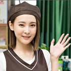 Dark brown front hat / Free size (about 58-60cm)