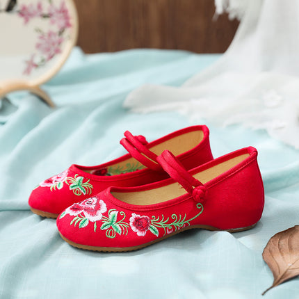 2020 New Old Beijing Cloth Shoes Ethnic Style Embroidered Shoes Wedding Shoes Inner Heightening Wedge Women's Shoes Single Shoes