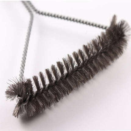 Cross-Border Stainless Steel Wire Barbecue Brush Outdoor Bbq Cleaning Grill Brush Barbecue Grill Grill Cleaning Brush Bird Cage Brush