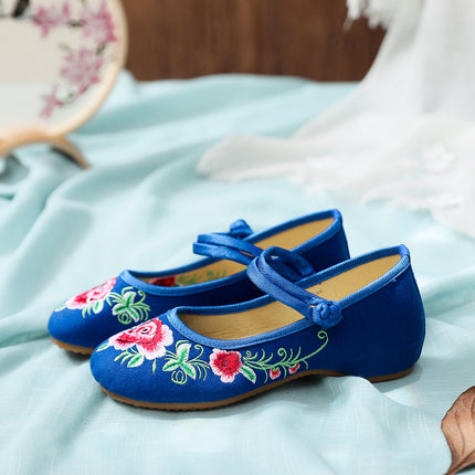 2020 New Old Beijing Cloth Shoes Ethnic Style Embroidered Shoes Wedding Shoes Inner Heightening Wedge Women's Shoes Single Shoes