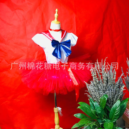 Led Strap Handmade Rave Electronic Music Festival Disco Music Festival Edm Three-Flash Light-Emitting Tutu Skirt Dropshipping
