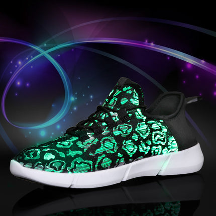 Factory Direct supply non-string lights colorful luminous shoes luminous shoes optical fiber shoes couple USB charging board shoes one-piece delivery