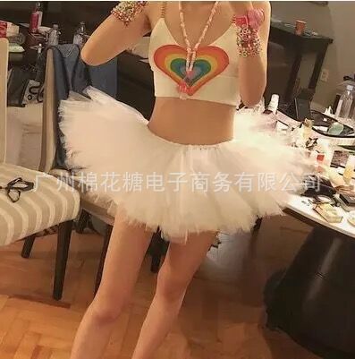 Led Strap Handmade Rave Electronic Music Festival Disco Music Festival Edm Three-Flash Light-Emitting Tutu Skirt Dropshipping