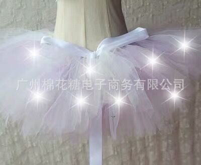 Led Strap Handmade Rave Electronic Music Festival Disco Music Festival Edm Three-Flash Light-Emitting Tutu Skirt Dropshipping