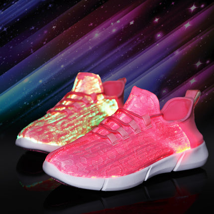 Factory Direct supply non-string lights colorful luminous shoes luminous shoes optical fiber shoes couple USB charging board shoes one-piece delivery