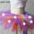 Purple + Orange + white luminous skirt / M26cm