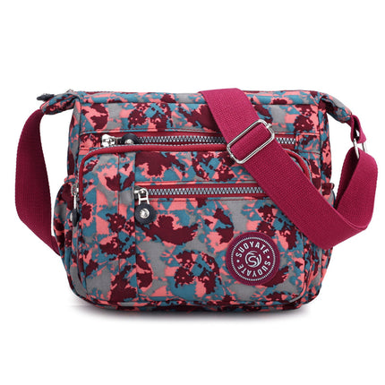 Cross-border e-commerce autumn new shoulder bag women's casual nylon cloth bag multi-pocket mommy Travel Messenger bag