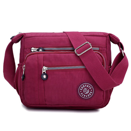 Cross-border e-commerce autumn new shoulder bag women's casual nylon cloth bag multi-pocket mommy Travel Messenger bag