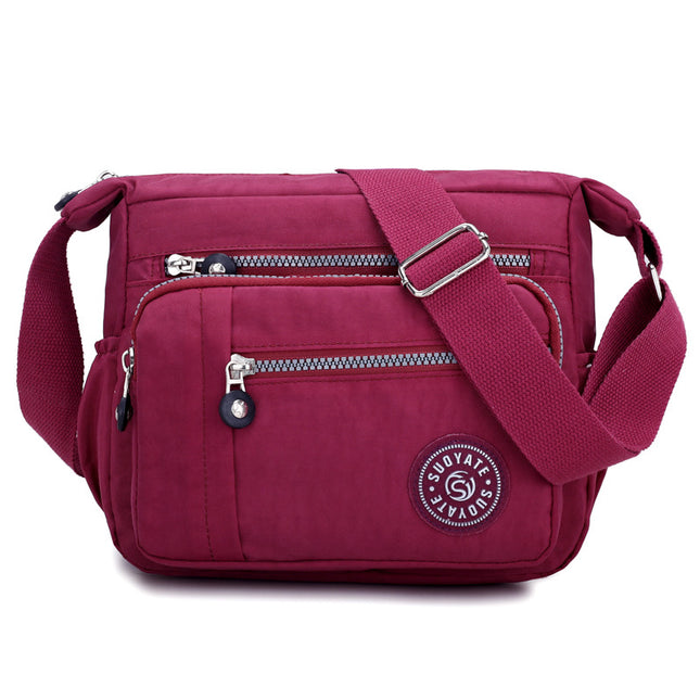 Cross-border e-commerce autumn new shoulder bag women's casual nylon cloth bag multi-pocket mommy Travel Messenger bag
