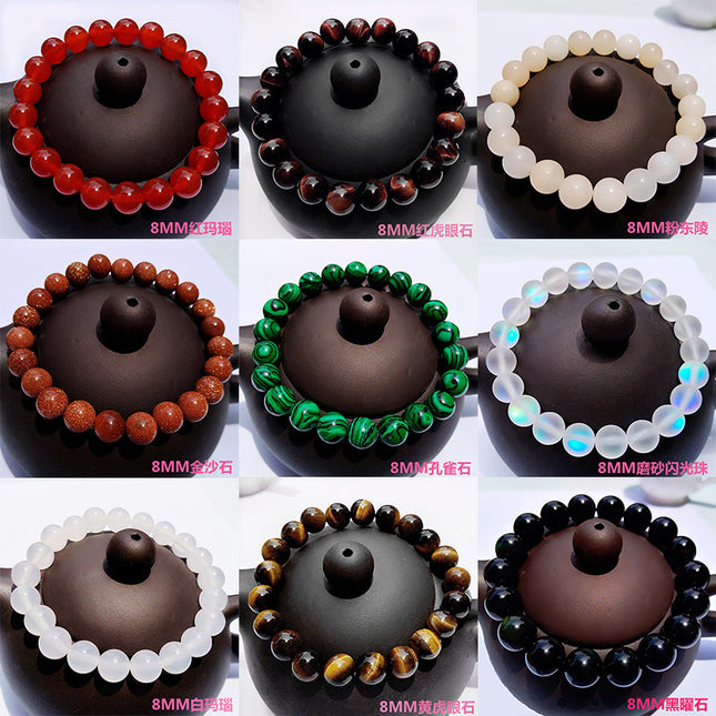 Korean Style Cat's Eye Bracelet Crown Pendant Bracelet Student Crystal Bracelet Bracelet Wholesale Bracelet Niche Korea