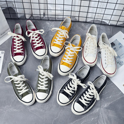Spring New Street Photoshoot 1970s Re-engraved Canvas Shoes Men's and Women's Casual Board Shoes Couple's Classic Low-cut Student Cloth Shoes