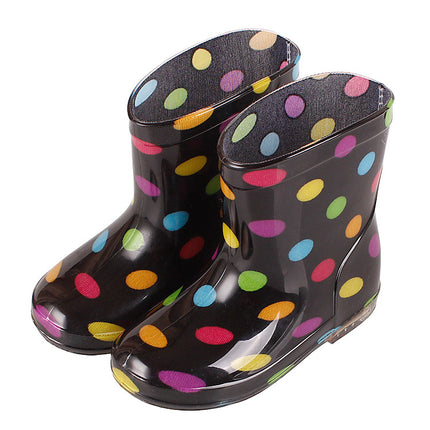 Children's Rain Boots Rainbow Girls Export Export Japanese Cute Student Water Boots Boys Baby Rain Boots Water Shoes Source Cross-Border