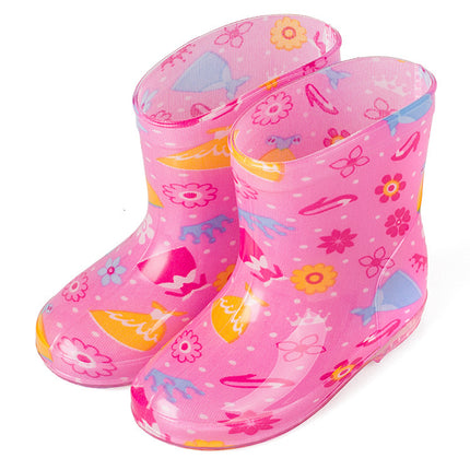 Children's Rain Boots Rainbow Girls Export Export Japanese Cute Student Water Boots Boys Baby Rain Boots Water Shoes Source Cross-Border