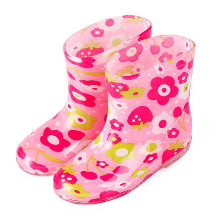 Children's Rain Boots Rainbow Girls Export Export Japanese Cute Student Water Boots Boys Baby Rain Boots Water Shoes Source Cross-Border