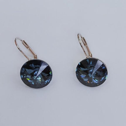 Austrian Crystal Earrings Women's Elegant South Korea Personalized All-match Simple Ear Stud Ear Stud Elegant Skinny Fashion New Style