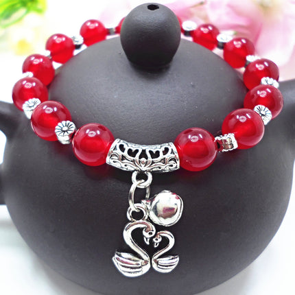 Red Agate Crystal Bracelet Women's Small Jewelry Bracelet Couple Jewelry Bracelet Jewelry Beaded Yiwu Small Commodity Jewelry