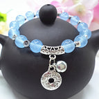 S450 light blue chalcedony Ruyi ring