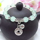S450 green chalcedony Ruyi ring