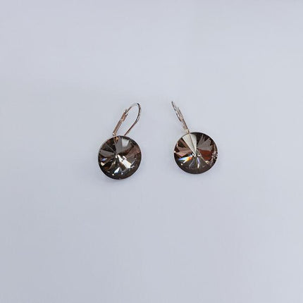 Austrian Crystal Earrings Women's Elegant South Korea Personalized All-match Simple Ear Stud Ear Stud Elegant Skinny Fashion New Style