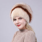 Beige / Elastic, general head circumference can be worn