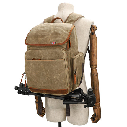Photography Bag, Slr Camera Backpack, Waterproof Large-Capacity Canvas Outdoor Bag, Special Backpack for Lens Storage