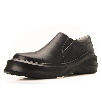 Korean Style Trendy Lightweight Thick-Soled Slip-On Shoes, Height-Increasing Casual Shoes, Cowhide Men's Platform Shoes