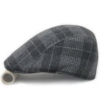 Dark gray small Plaid / One size fits all, suitable for head circumference 56-58cm