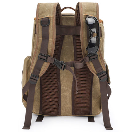 Photography Bag, Slr Camera Backpack, Waterproof Large-Capacity Canvas Outdoor Bag, Special Backpack for Lens Storage