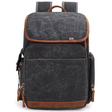 Photography Bag, Slr Camera Backpack, Waterproof Large-Capacity Canvas Outdoor Bag, Special Backpack for Lens Storage