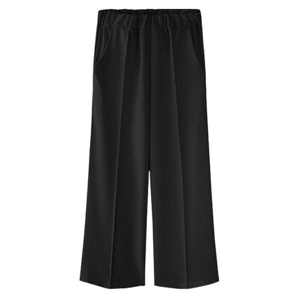 Cross-Border Popular Wide-Leg Pants for Women, Spring & Fall Large Size High-Waisted Korean Style Straight Pants, Fat mm Loose Pants 100kg