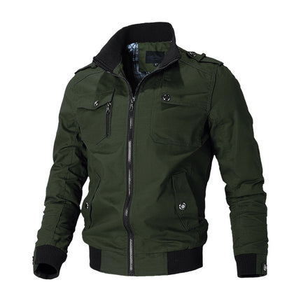03 men's jacket new men's jacket Korean casual men's youth stand collar spring and autumn men's jacket fashion