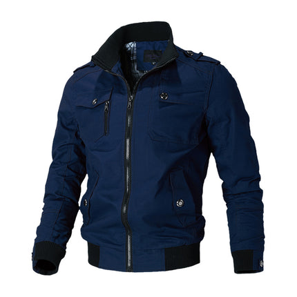 03 men's jacket new men's jacket Korean casual men's youth stand collar spring and autumn men's jacket fashion