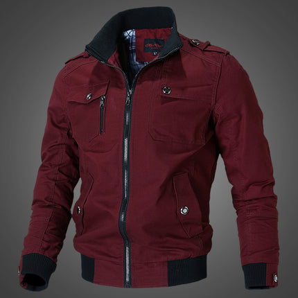 03 men's jacket new men's jacket Korean casual men's youth stand collar spring and autumn men's jacket fashion
